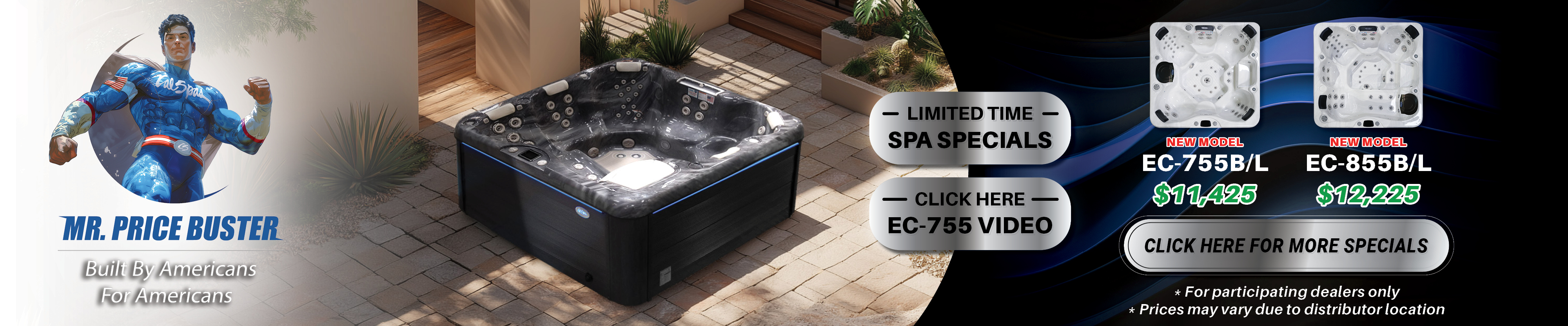 Calspas hot tub being used in a family setting - Navajo Dam